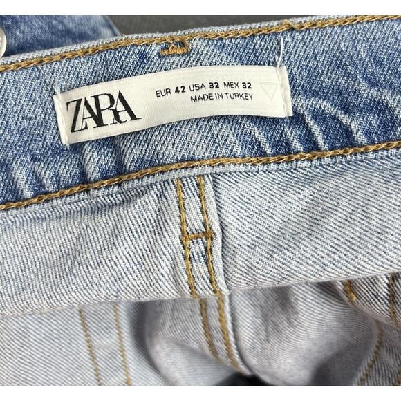 Zara Skinny Denim Jeans High Rise Light Wash Size 32 Women’s - Picture 3 of 7